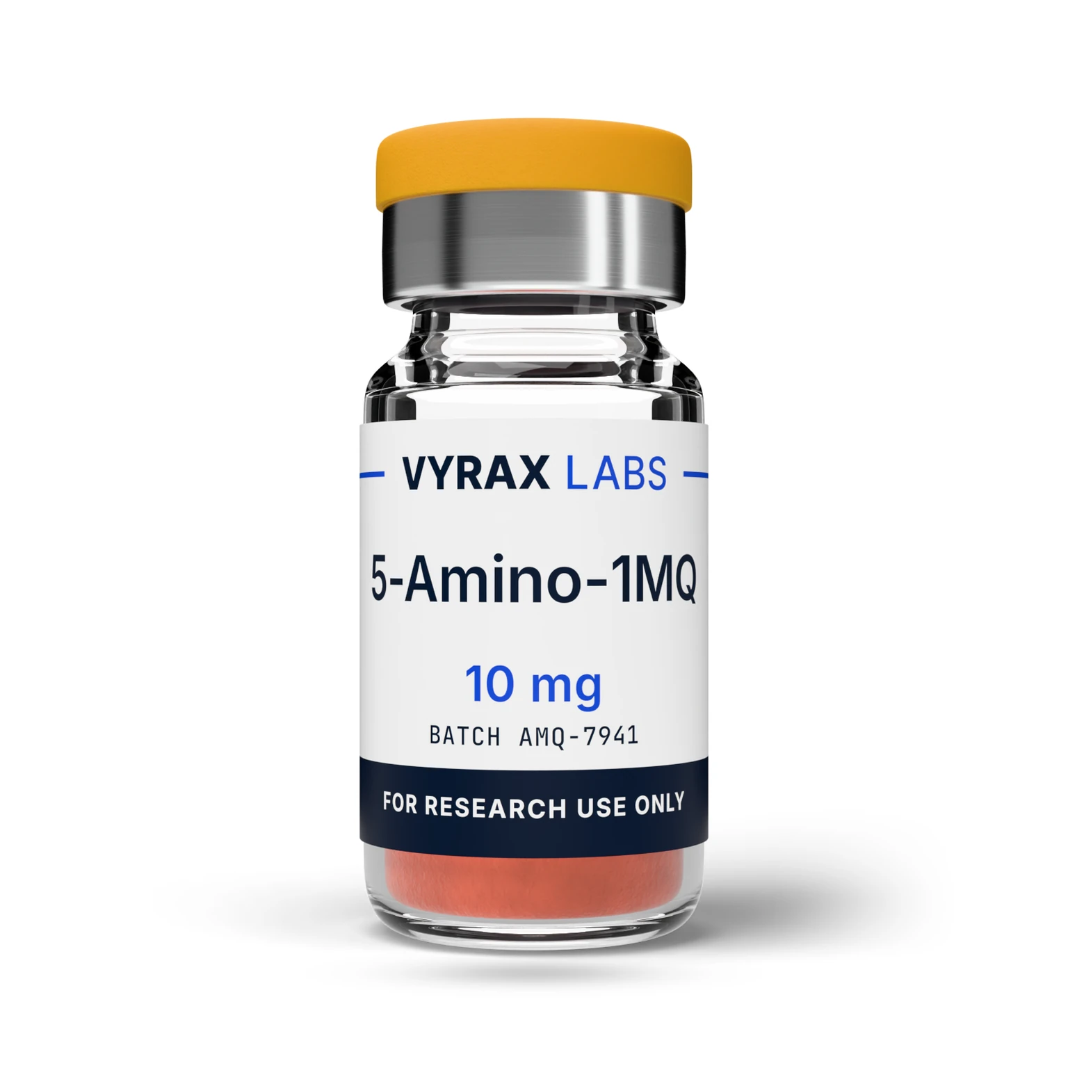 5-Amino-1MQ 10mg research vial, Vyrax Labs