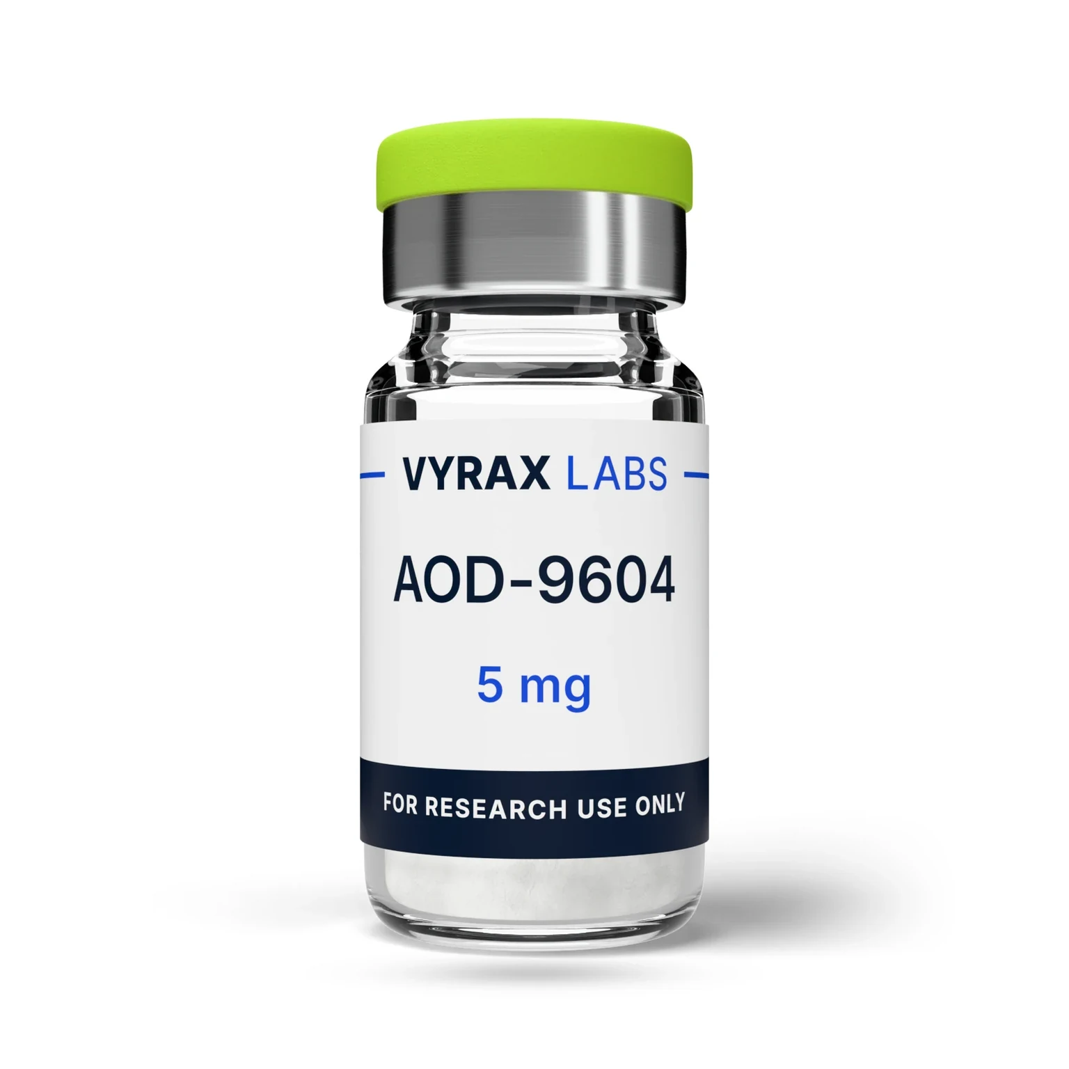 AOD-9604 5mg illustrative vial render