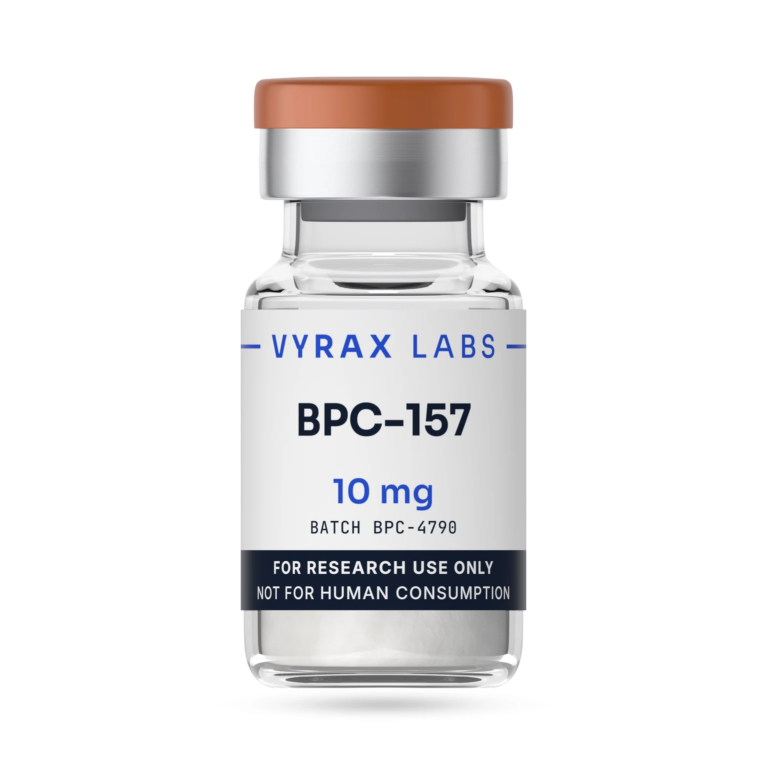 BPC-157 10mg research vial, Vyrax Labs