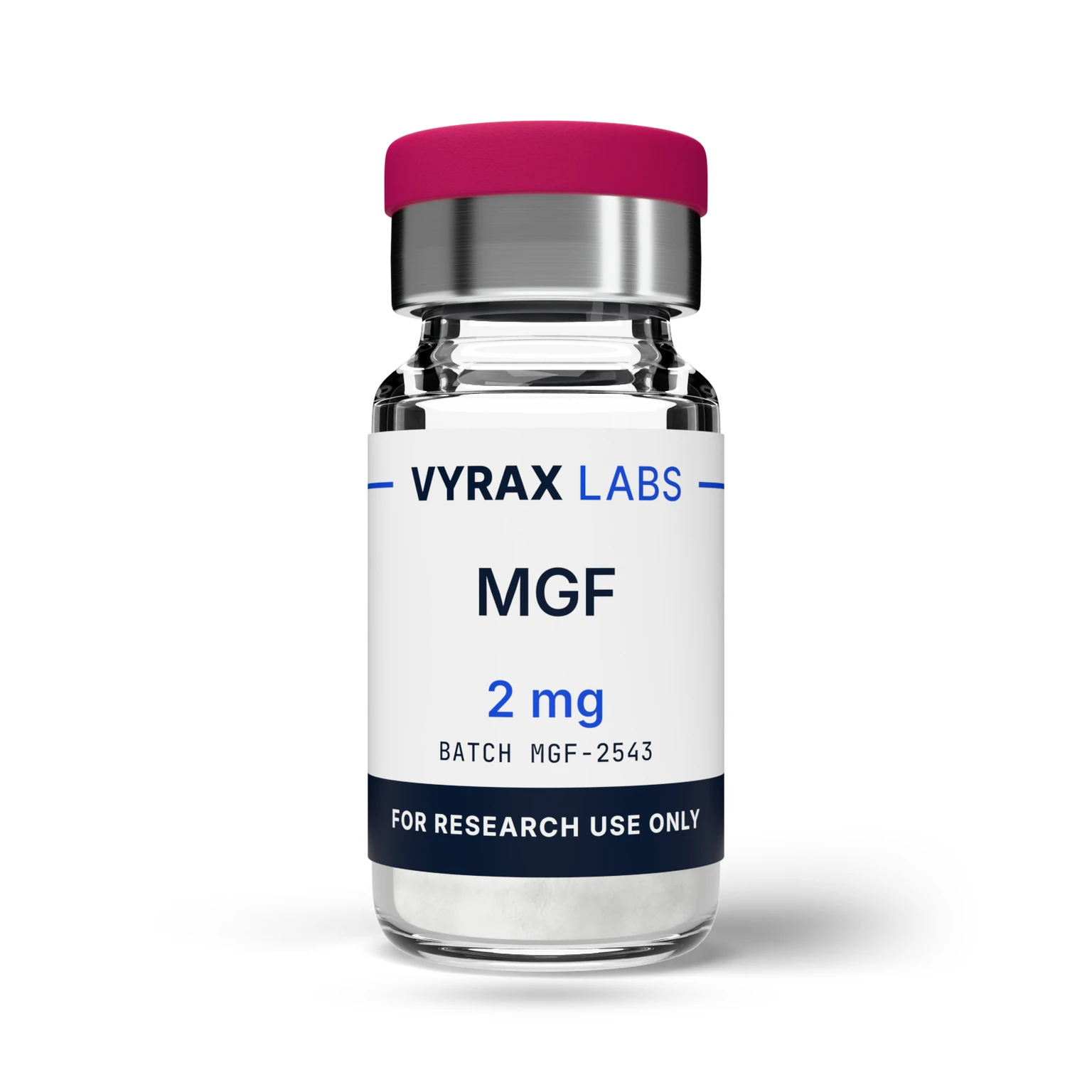 MGF 2mg research vial, Vyrax Labs