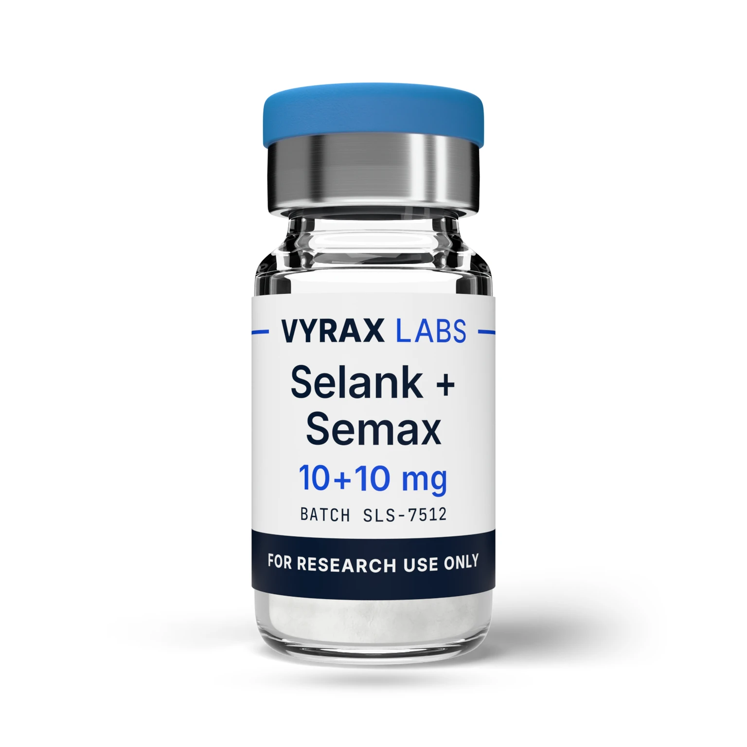 Selank + Semax 10+10mg research vial, Vyrax Labs