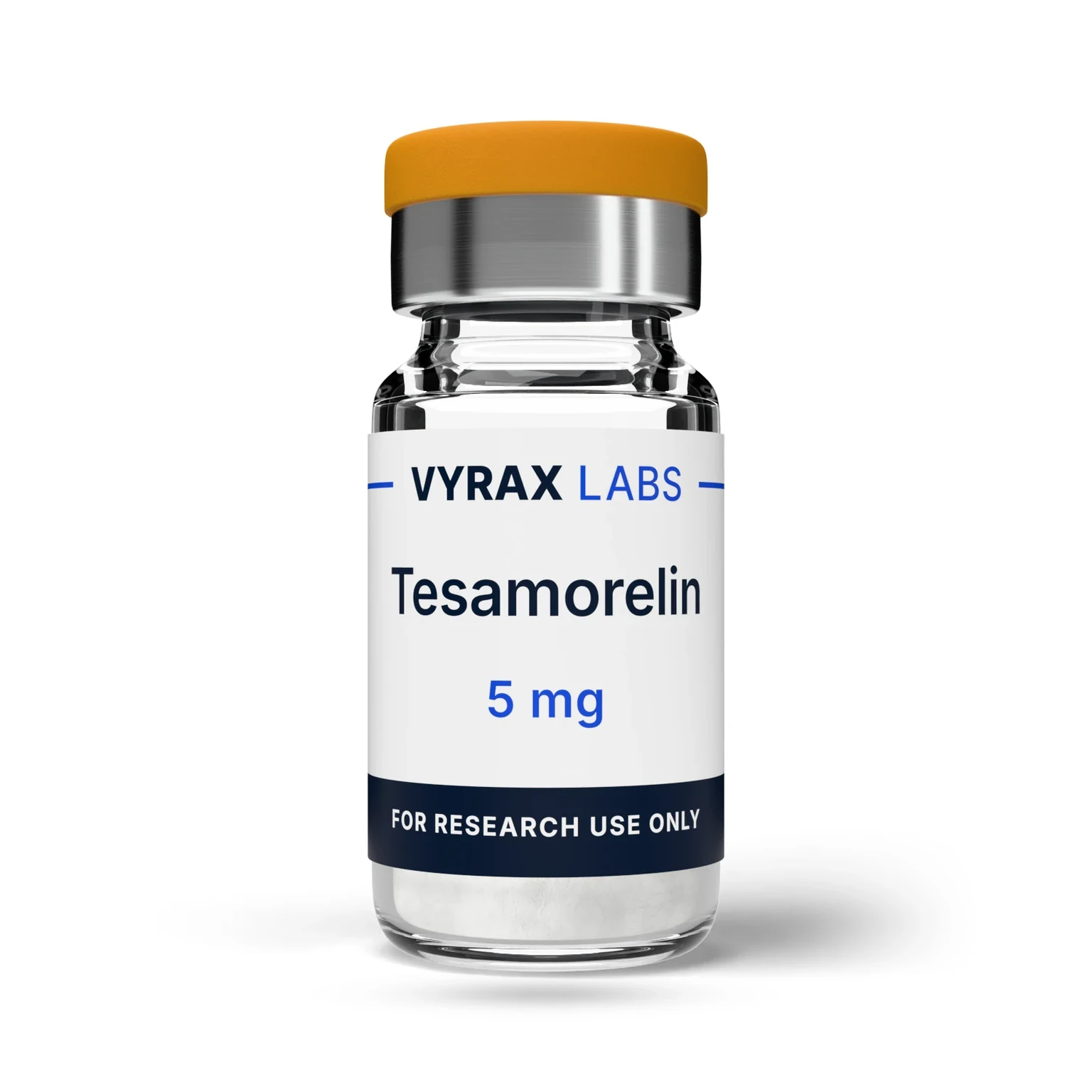 Tesamorelin 5mg illustrative vial render