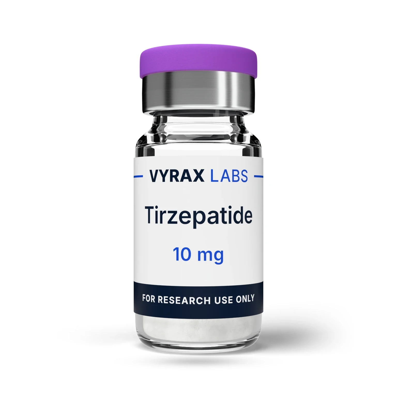 Tirzepatide 10mg illustrative vial render